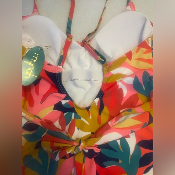 Mynah Artistic Blooms Womens Exotic One Piece Swimsuit Medium. New w tag - Picture 6 of 9